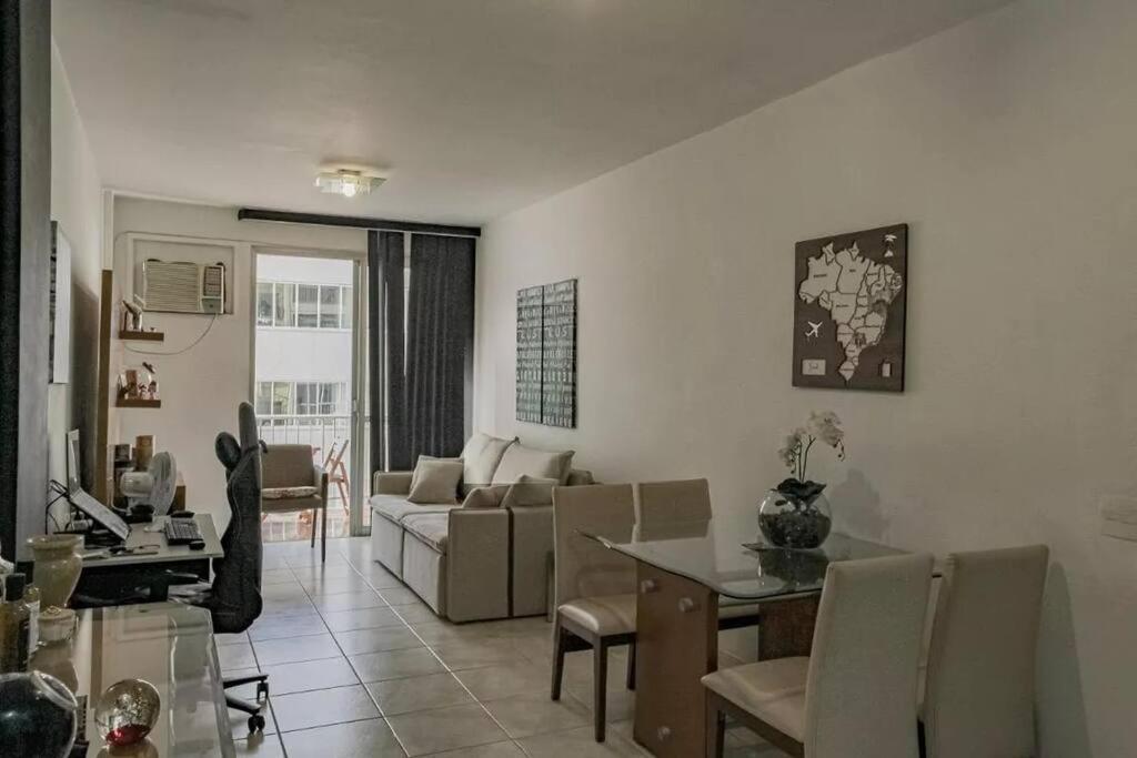 Apartamento Copacabana Flat Com Varanda E Garagem *
